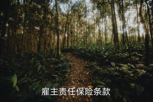 雇主责任保险条款