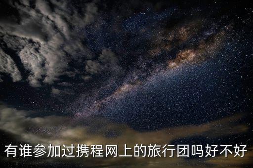 有谁参加过携程网上的旅行团吗好不好