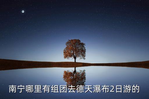 南宁哪里有组团去德天瀑布2日游的