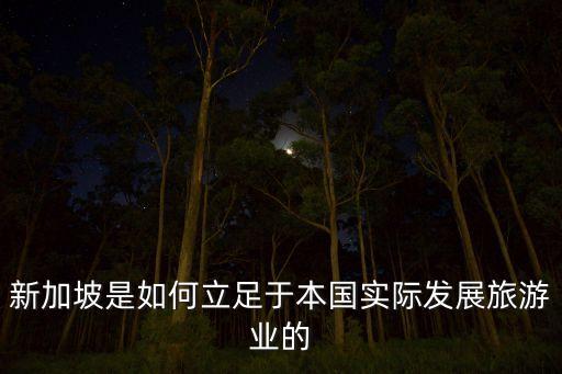 新加坡旅游业对我国的参考价值，新加坡是如何立足于本国实际发展旅游业的