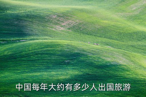 全国旅游人数排名历年统计，中国每年大约有多少人出国旅游