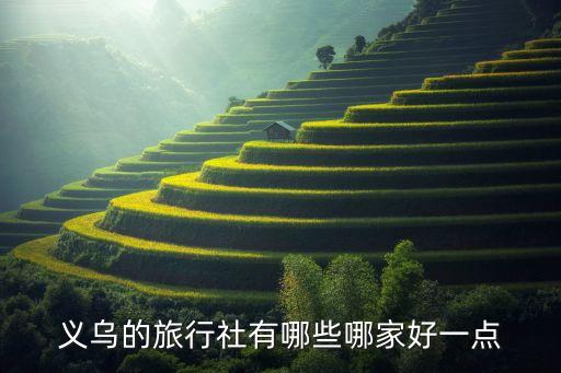 义乌旅游公司哪家比较好，义乌的旅行社有哪些哪家好一点