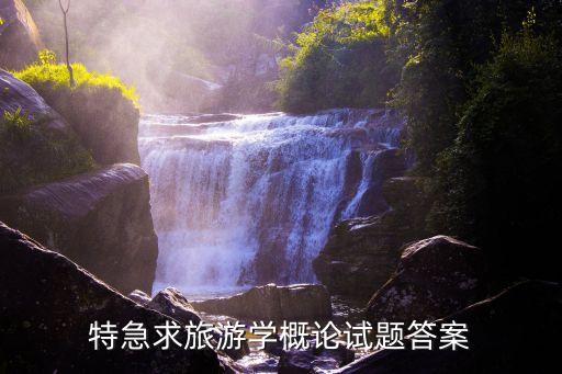 特急求旅游学概论试题答案