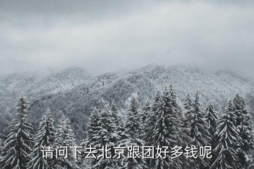 请问下去北京跟团好多钱呢