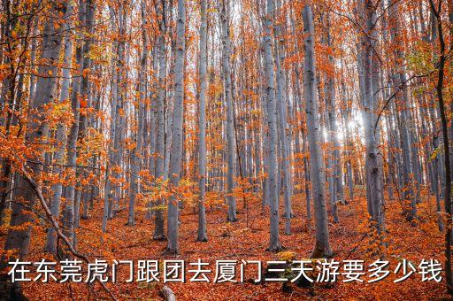 在东莞虎门跟团去厦门三天游要多少钱