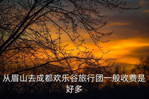 去成都旅行团多少钱一天，国庆节到成都峨眉旅行团的报价