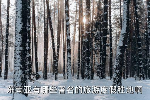 东南亚有哪些著名的旅游度假胜地啊