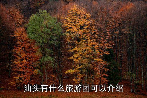 汕头有什么旅游团可以介绍