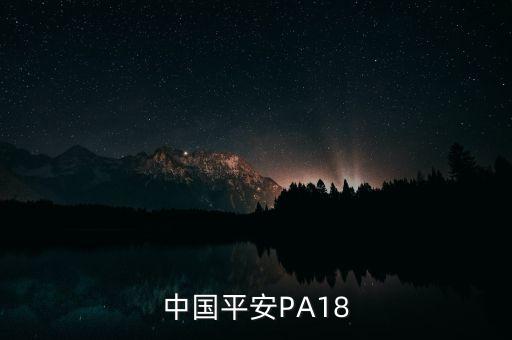 中国平安PA18
