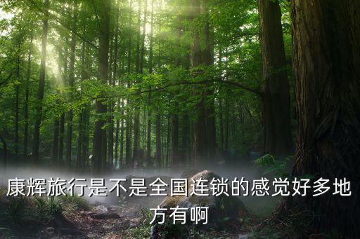 康辉旅行是不是全国连锁的感觉好多地方有啊
