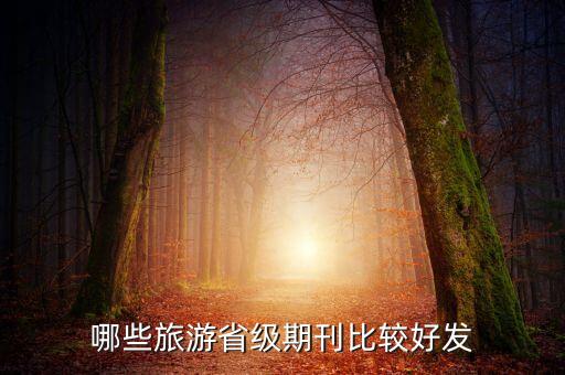 哪些旅游省级期刊比较好发