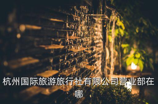 杭州市国旅旅行社地址，浙江国际旅行社在哪里