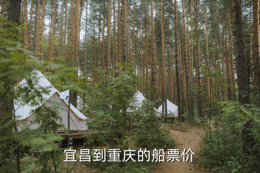 宜昌到重庆的船票价