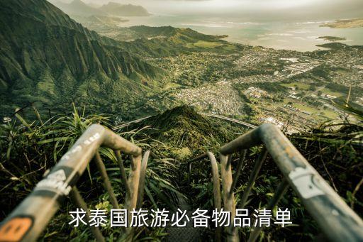 去泰国准备的东西清单，求泰国旅游必备物品清单