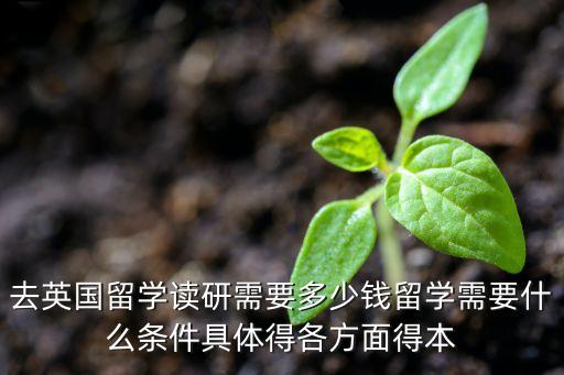去英国留学读研需要多少钱留学需要什么条件具体得各方面得本