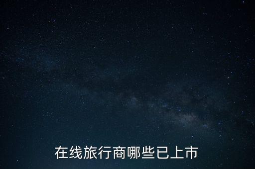 上市的旅游公司有哪些名字，旅游类上市公司有哪些