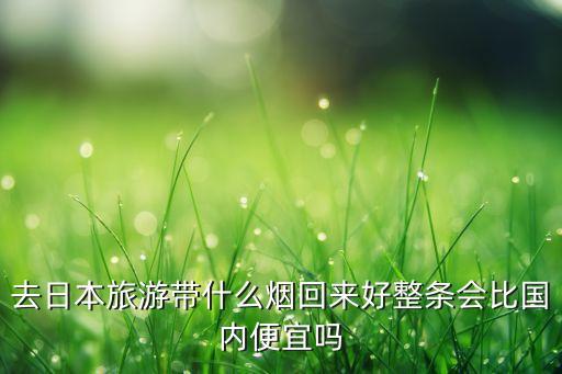 国外旅游买什么烟，去日本旅游带什么烟回来好整条会比国内便宜吗