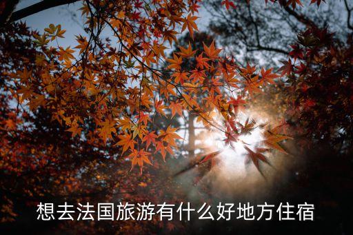 想去法国旅游有什么好地方住宿