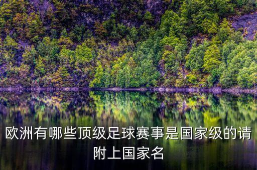 欧洲有哪些顶级足球赛事是国家级的请附上国家名