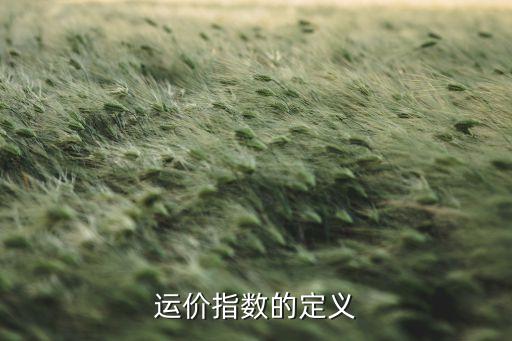 运价指数的定义