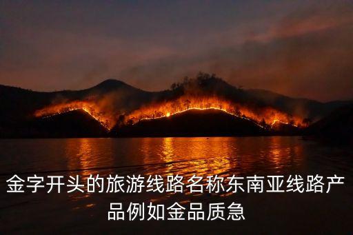 金字开头的旅游线路名称东南亚线路产品例如金品质急