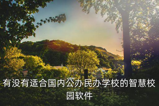 有没有适合国内公办民办学校的智慧校园软件