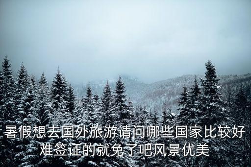 暑假想去国外旅游请问哪些国家比较好难签证的就免了吧风景优美