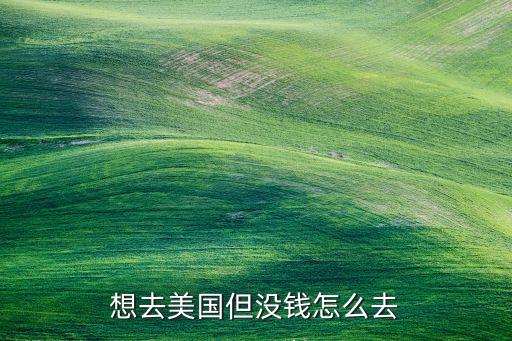想去美国但没钱怎么去