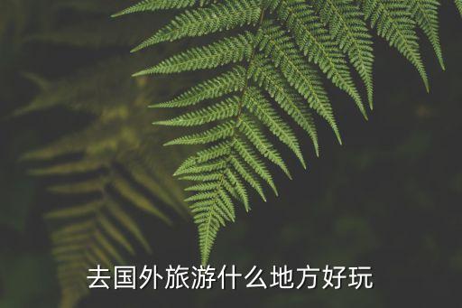 国外旅游有哪些好去处，国外有甚么旅游的好地方