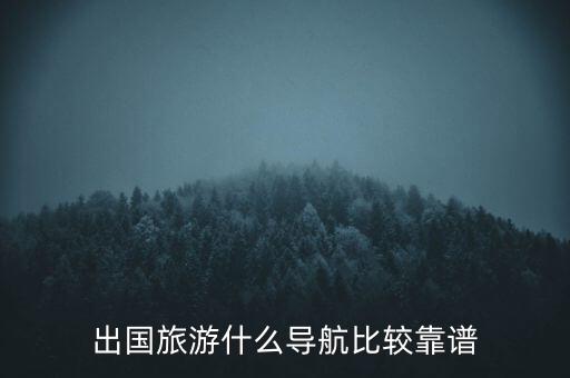 出国旅游什么导航比较靠谱