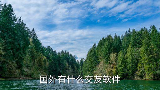国外有什么交友软件
