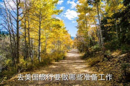去美国旅行要做哪些准备工作