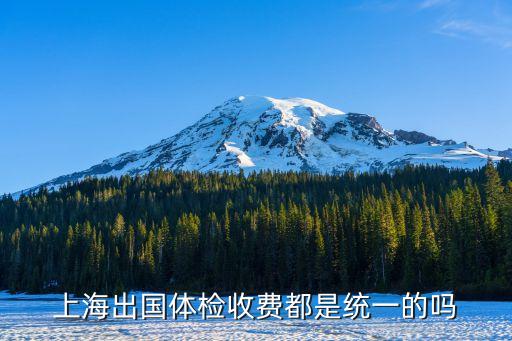 上海出国体检收费都是统一的吗