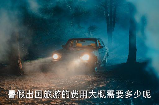 暑假出国旅游的费用大概需要多少呢