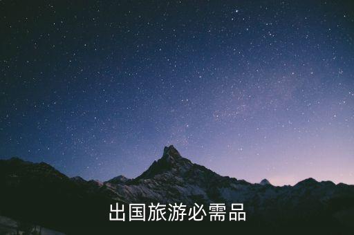 出国旅游必需品