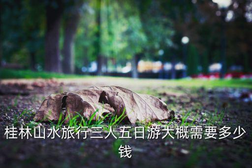 桂林山水旅行三人五日游大概需要多少钱