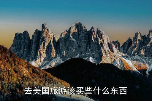去美国旅游该买些什么东西