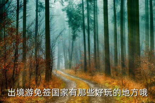 出境游免签国家有那些好玩的地方哦