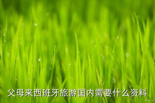 带国外父母来中国旅游需要什么，父母来西班牙旅游国内需要什么资料