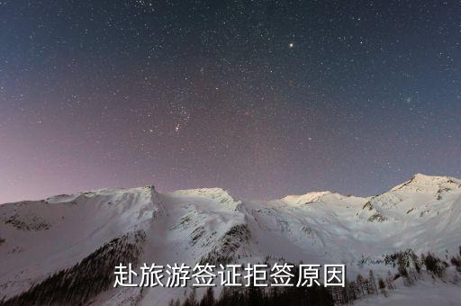 赴旅游签证拒签原因