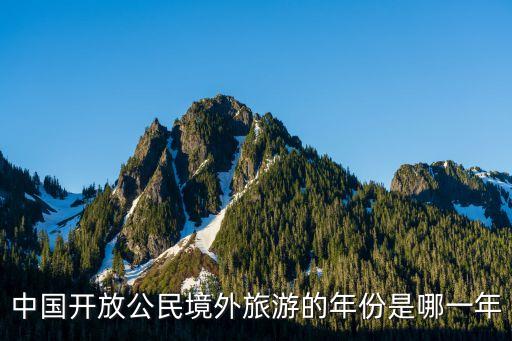 国内什么时候开放旅游市场，中国开放公民境外旅游的年份是哪一年
