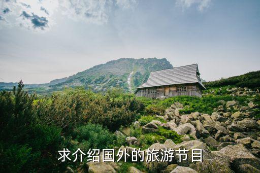 求介绍国外的旅游节目