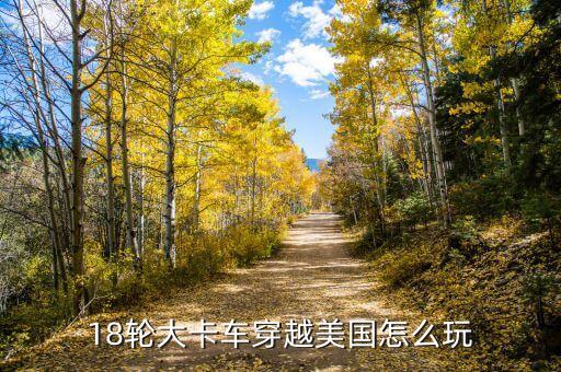18轮大卡车穿越美国怎么玩