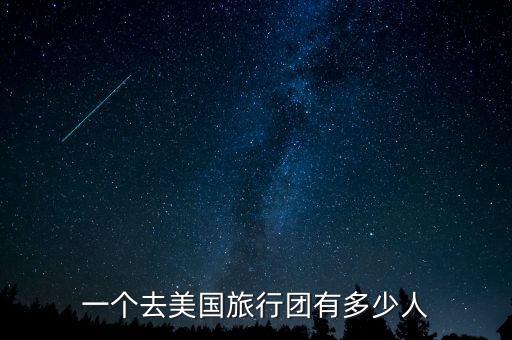 国外游旅游团最低要多少人，一个去美国旅行团有多少人