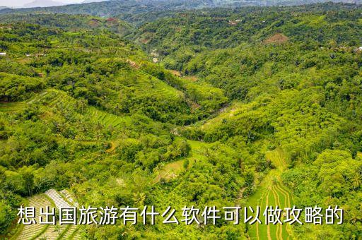 想出国旅游有什么软件可以做攻略的