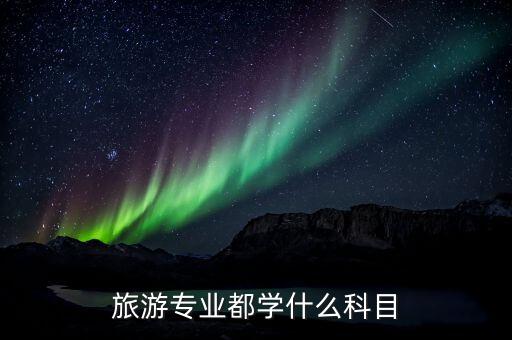 旅游专业都学什么科目
