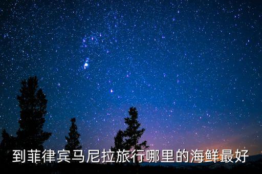 到菲律宾马尼拉旅行哪里的海鲜最好