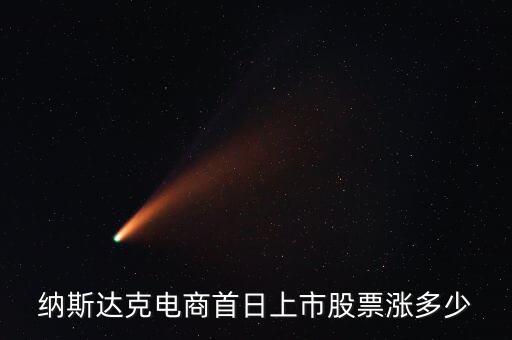 纳斯达克电商首日上市股票涨多少