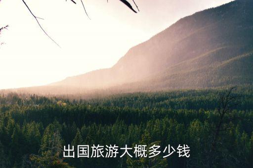 出国旅游大概多少钱