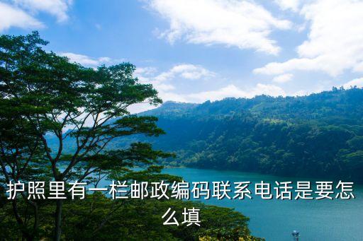 护照里有一栏邮政编码联系电话是要怎么填